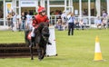 Small young children racing on shetland ponies