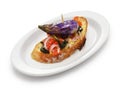 Small zebra eggplant pincho