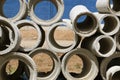 Smaller and bigger concrete water tubes