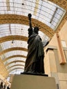 Bartholdi statue of liberty smaller copy in Musee d`Orsay, Paris