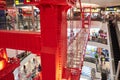 A smaller replicate of the Golden Gate Bridge at Terminal 21 Pattaya