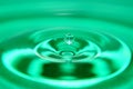 smaragd Water drop splashing in water