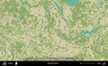 Smarhon District outlined, Belarus. Topographic Humanitarian Royalty Free Stock Photo