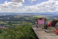 Smarna gora, Slovenia - JUly 1, 2017: Hikers relaxing after a hi