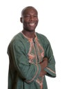 Smart african man with traditional clothes