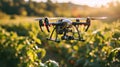 Smart Agricultural Drones Analyzing Crop Health - AI Generated