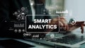 Smart Analytics Concept with Data Visualization and Digital Interface for Business Intelligence and Decision Making Royalty Free Stock Photo