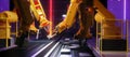Smart automation industry robot in action