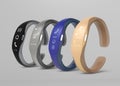 Smart bands with rubber bracelet