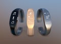 Smart bands with rubber bracelet