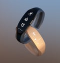 Smart bands with rubber bracelet