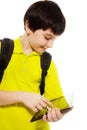 Boy using tablet computer Royalty Free Stock Photo