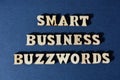 Smart Business Buzzwords, phrase as banner headline