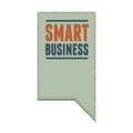 Smart business speech bubble