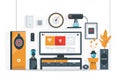 Smart camera systems on digital platforms enhance content distribution with safeguarding, distance monitoring, and safety algorith