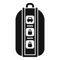 Smart car key icon simple vector. Vehicle button