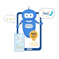 Smart Chatbot Taxi Calling Mobile App with GPS
