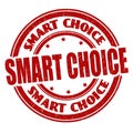 Smart choice grunge rubber stamp