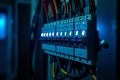 Smart Circuit Breaker Panel With Digital Energy Monitoring Technology Royalty Free Stock Photo