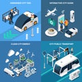 Smart City Concept Icons Set Royalty Free Stock Photo