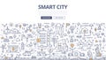 Smart City Doodle Concept