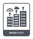 smart city icon in trendy design style. smart city icon isolated on white background. smart city vector icon simple and modern Royalty Free Stock Photo