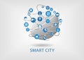 Smart city infographic