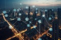 Smart City Infrastructure Uses Ai To Optimize Energy Consumption. Generative AI