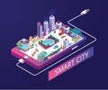 Smart City Isometric Artwork Concept.