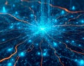 Smart city nerve center, traffic utility servers merged with metro maps, holographic overlays
