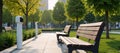 Smart City Park equipped with IoT sensors to monitor Air Quality Noise Levels Usage