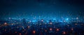 Smart City Pulse: AI\'s Minimalist Harmony in Data Symphony. Concept Artificial Intelligence, Smart
