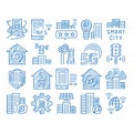 Smart City Technology icon hand drawn illustration Royalty Free Stock Photo