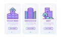 Smart city thin line icons set: intelligent urbanism, modern architecture, urbanity. Vector illustration for user mobile interface