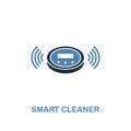 Smart Cleaner icon in two colors design. Premium style from smart devices icon collection. UI. Illustration of smart cleaner icon.