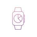 smart clock with a scheduleicon in Nolan style. One of web collection icon can be used for UI, UX Royalty Free Stock Photo