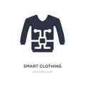 smart clothing icon on white background. Simple element illustration from Future technology concept Royalty Free Stock Photo