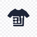 Smart clothing transparent icon. Smart clothing symbol design fr