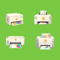 Smart Color Printing Machine Vector With CMYK Ink Concept Modern Style Royalty Free Stock Photo