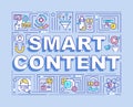 Smart content word concepts banner