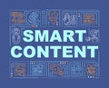 Smart content word concepts banner