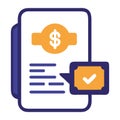 Smart Contract Digital Document Icon