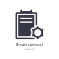 smart contract icon. isolated smart contract icon vector illustration from general collection. editable sing symbol can be use for