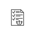 Smart Contract line icon