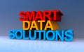 smart data solutions on blue