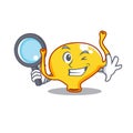 Smart Detective of bladder mascot design style with tools