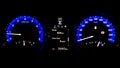 Display Smart Digital Car Dashboard Speedometer Royalty Free Stock Photo