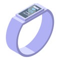 Smart digital device icon isometric vector. Wearable watch