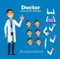 Smart doctor p, set for animation.