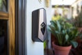 smart doorbell with security camera feature activated